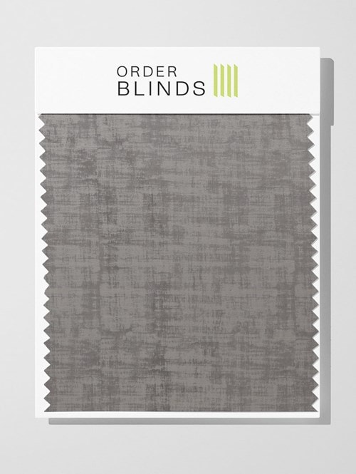 Azurite Grey Velour Roman Blind