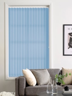 Baby Blue 89mm Daylight Vertical Blind