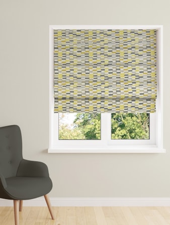 Batik Saffron Roman Blind