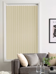 Biscuit Beige 89mm Blackout Vertical Blind