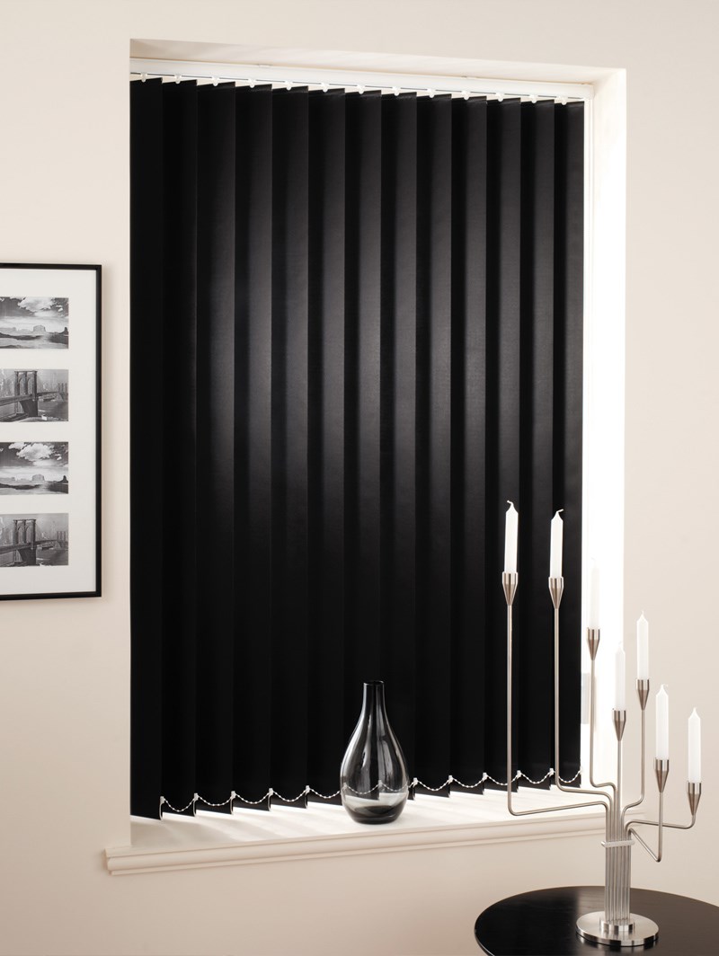 Black 89mm Daylight Vertical Blind