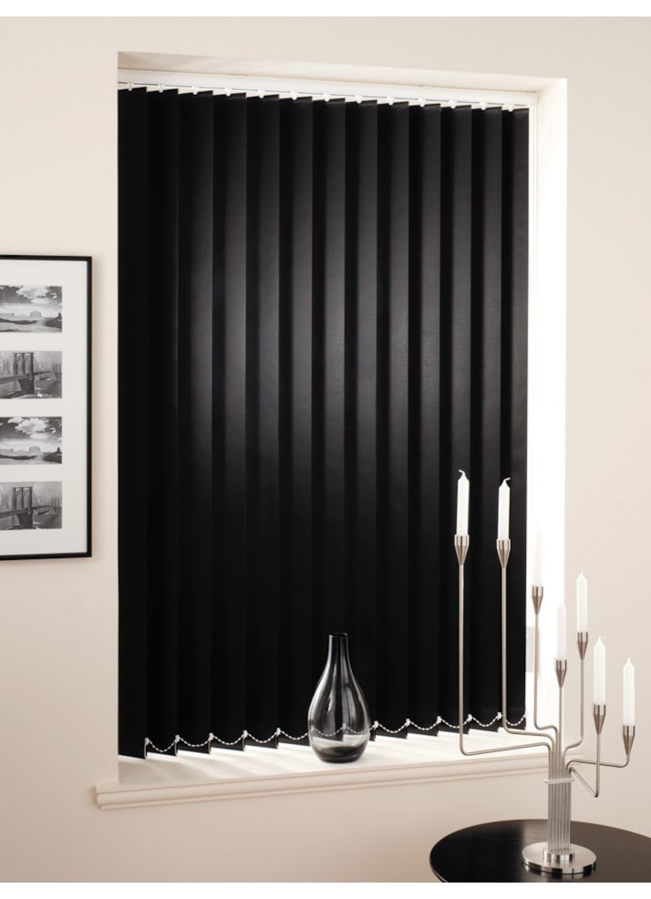 Black 89mm Daylight Vertical Blind