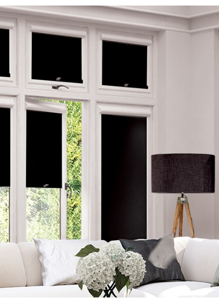 Blackout Black Perfect Fit Roller Blind