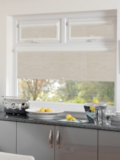 Blackout Grey Linen Perfect Fit Roller Blind