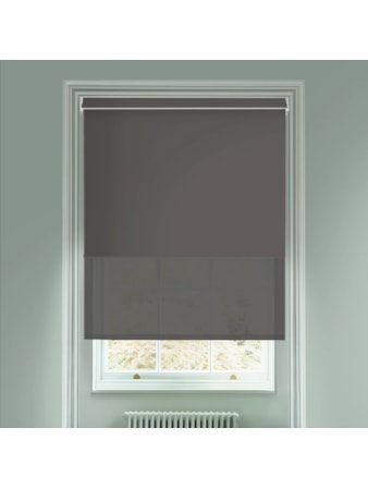 Blackout Windsor Dark Grey & Sheer Dark Grey Electric Double Roller Blind