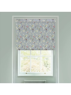 Blossom & Bird Grey Electric Roller Blind by Lorna Syson