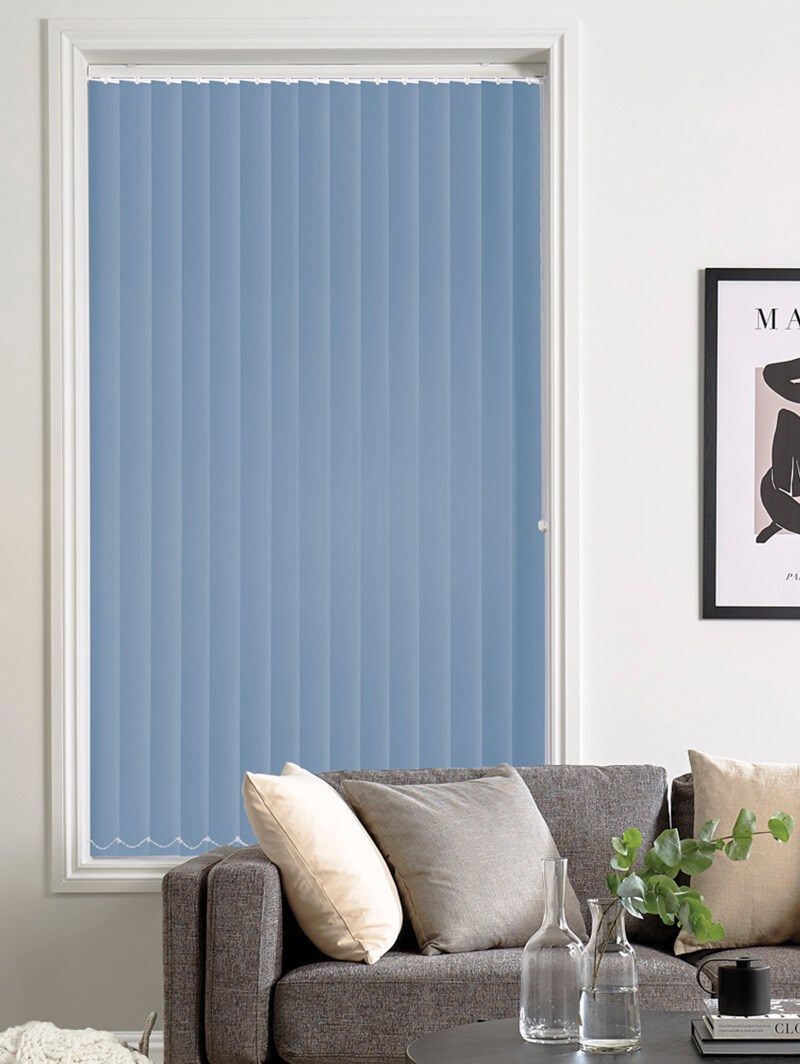 Blue Skies Blackout 89mm Vertical Blind Replacement Slats