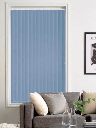 Blue Skies 89mm Blackout Vertical Blind