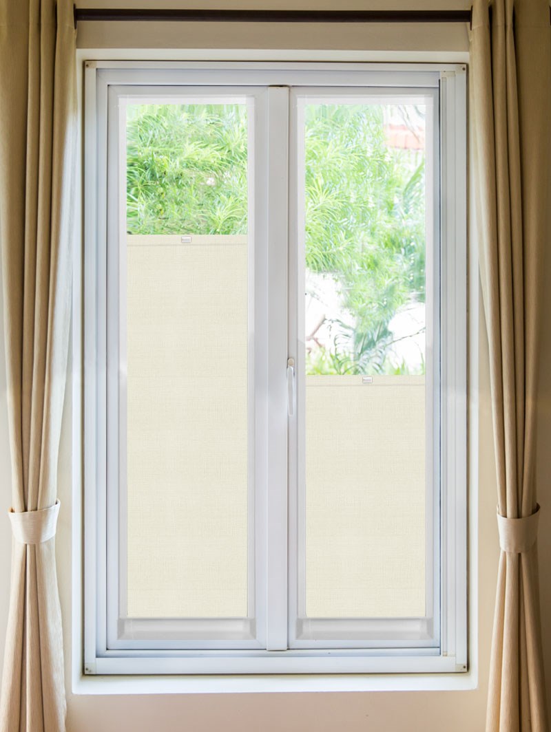 Perfect Fit Blackout Bone Ivory Premium Bottom Up Blind