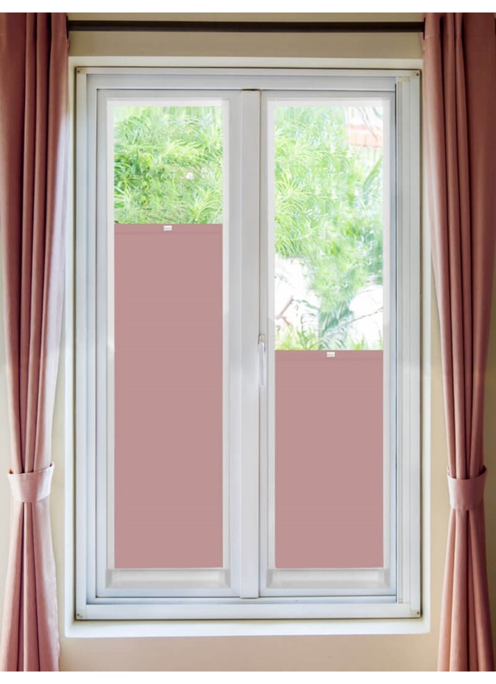 Perfect Fit Blackout Dusky Pink Bottom Up Blind