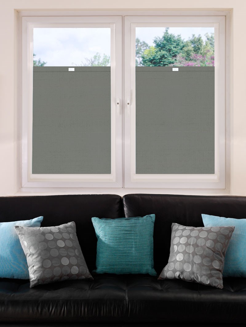 Perfect Fit Blackout Elegant Grey Premium Bottom Up Blind