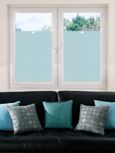 Perfect Fit Blackout Pale Blue Premium Bottom Up Blind