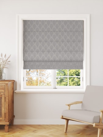 Boudoir Chrome Roman Blind