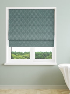 Boudoir Peacock Roman Blind