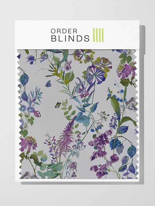 Bougainvillea Wisteria Roman Blind