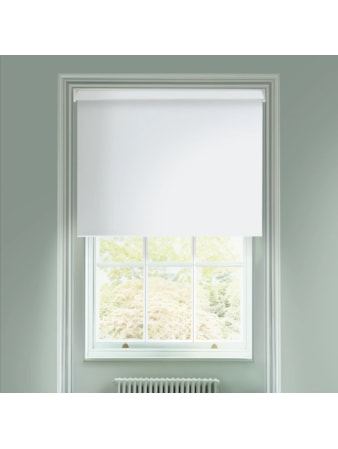 Bright White Blackout Electric Roller Blind