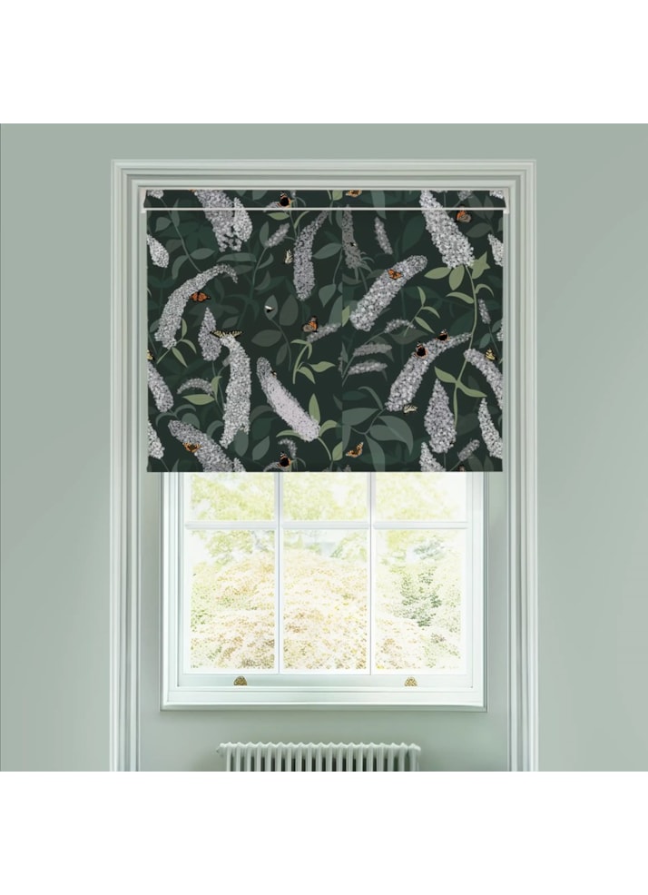 Buddleia Electric Roller Blind by Lorna Syson