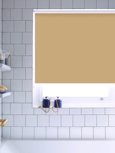 Buttered Toast Bathroom Roller Blind