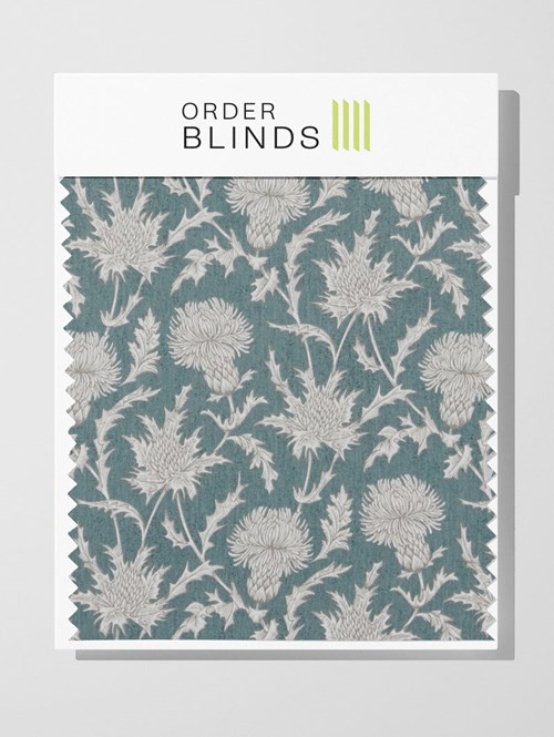 Carlina Teal Roman Blind