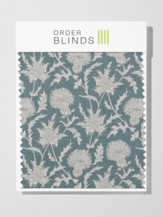 Carlina Teal Roman Blind