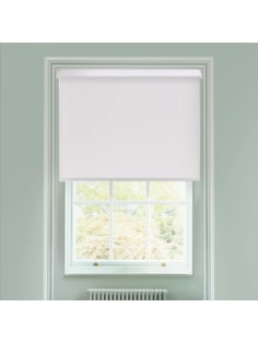 Carnation White Daylight Electric Roller Blind