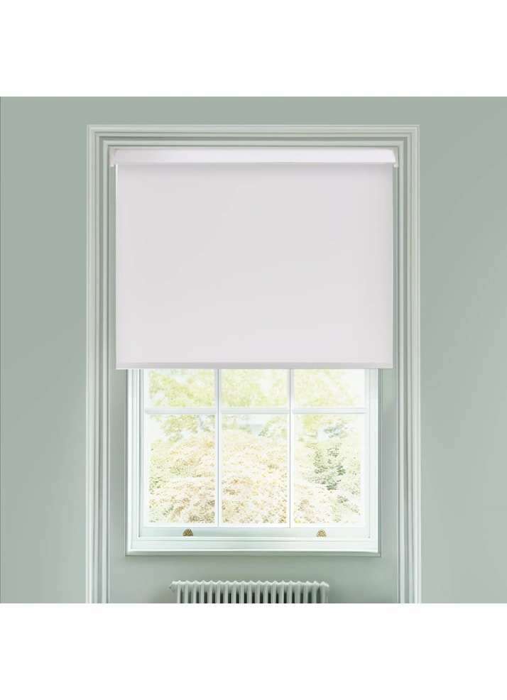 Carnation White Daylight Electric Roller Blind