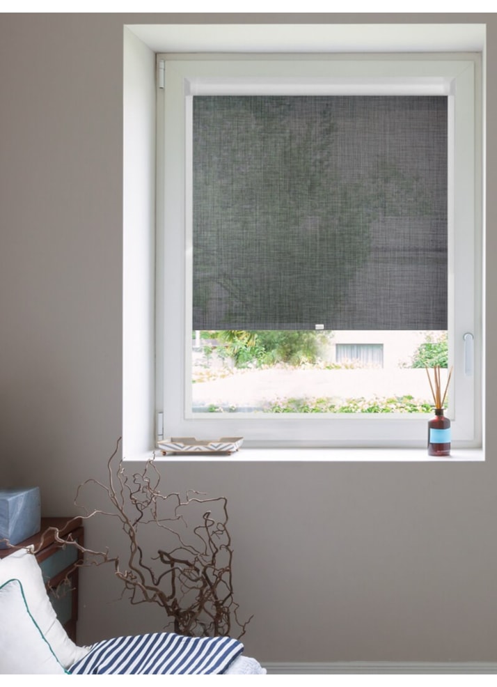 Charcoal Weave 5% Sunscreen Perfect Fit Roller Blind