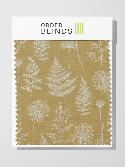 Chervil Mustard Roman Blind