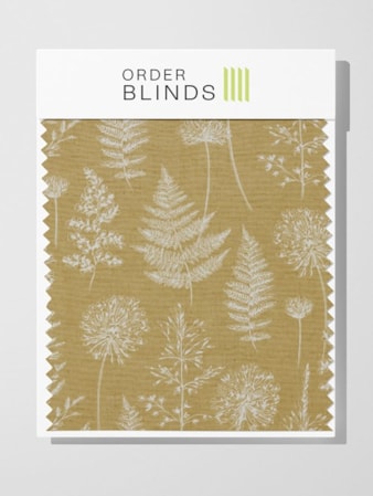 Chervil Mustard Roman Blind