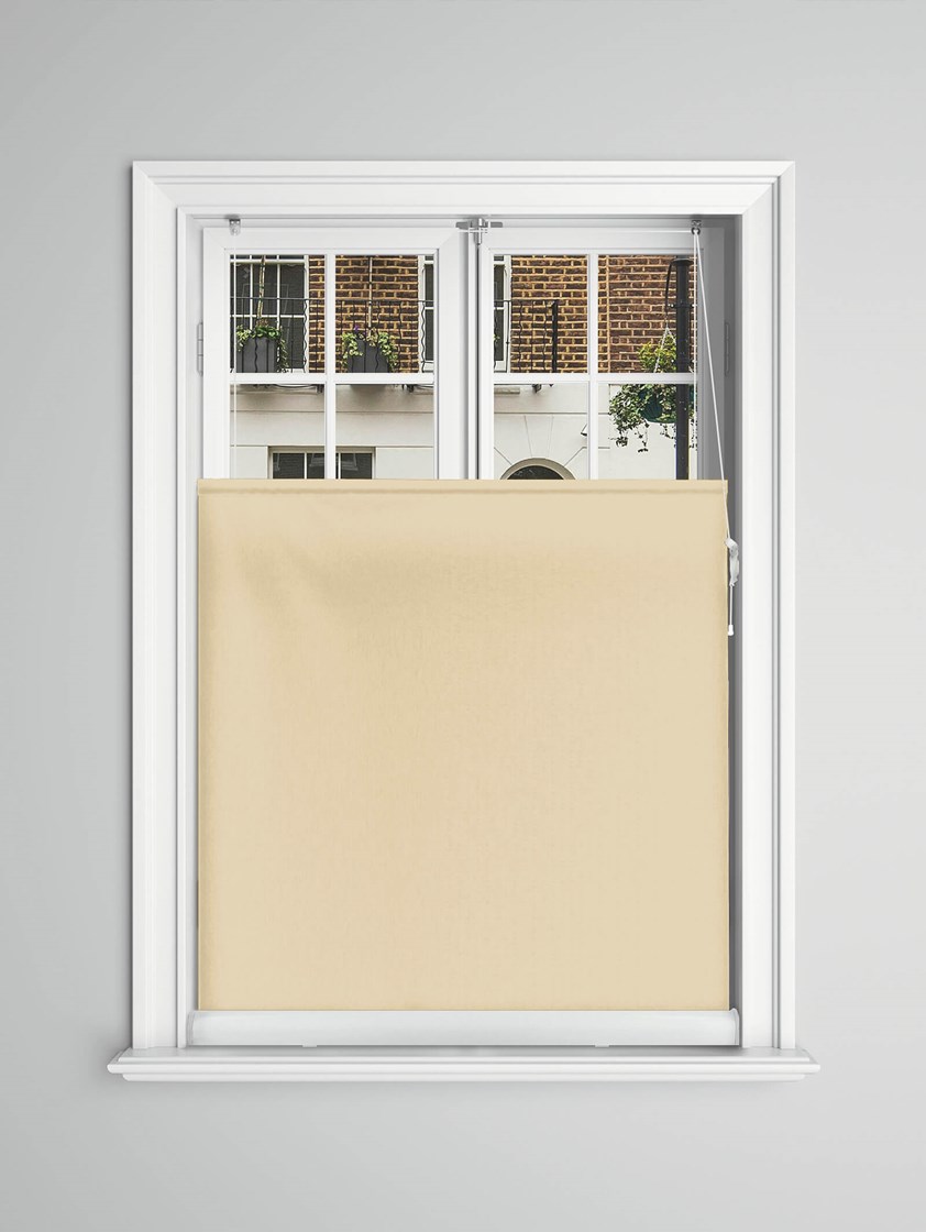 Almond Blackout Bottom Up Roller Blind