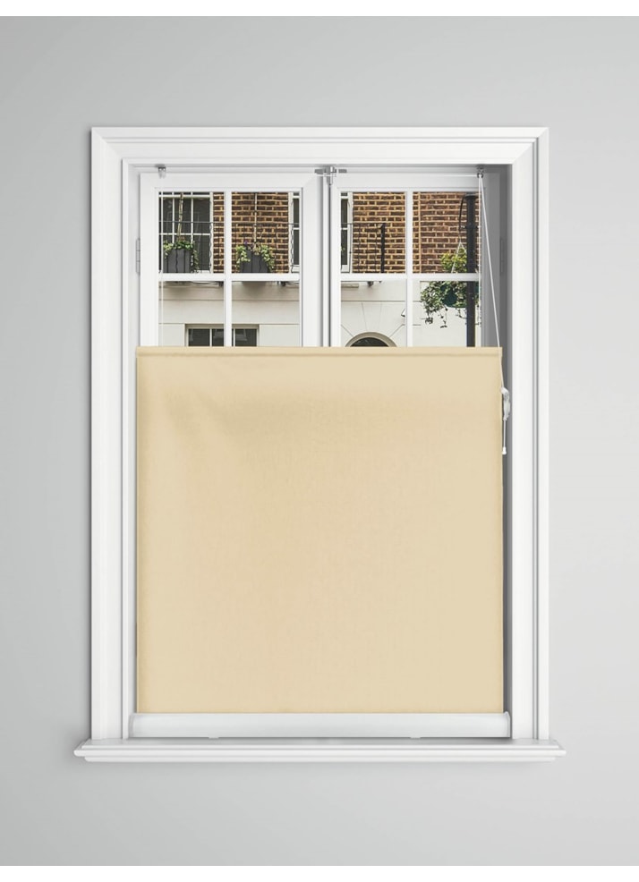 Almond Blackout Bottom Up Roller Blind