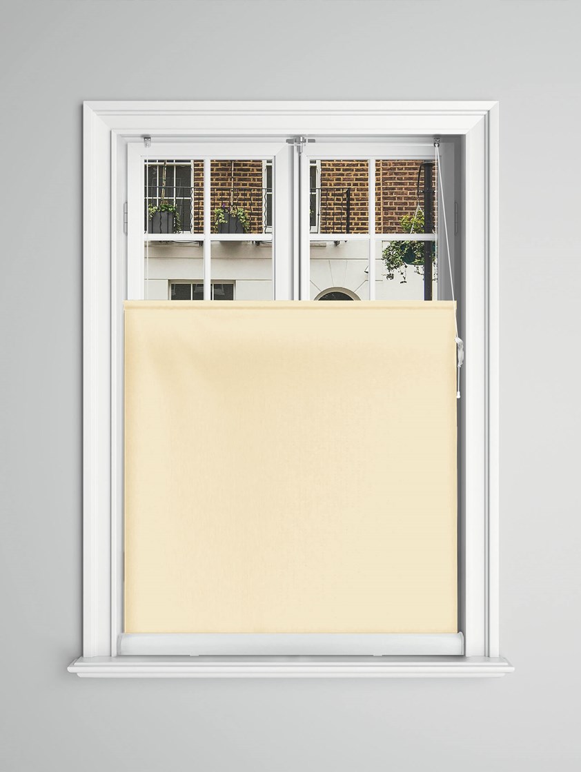 Dark Ivory Blackout Bottom Up Roller Blind