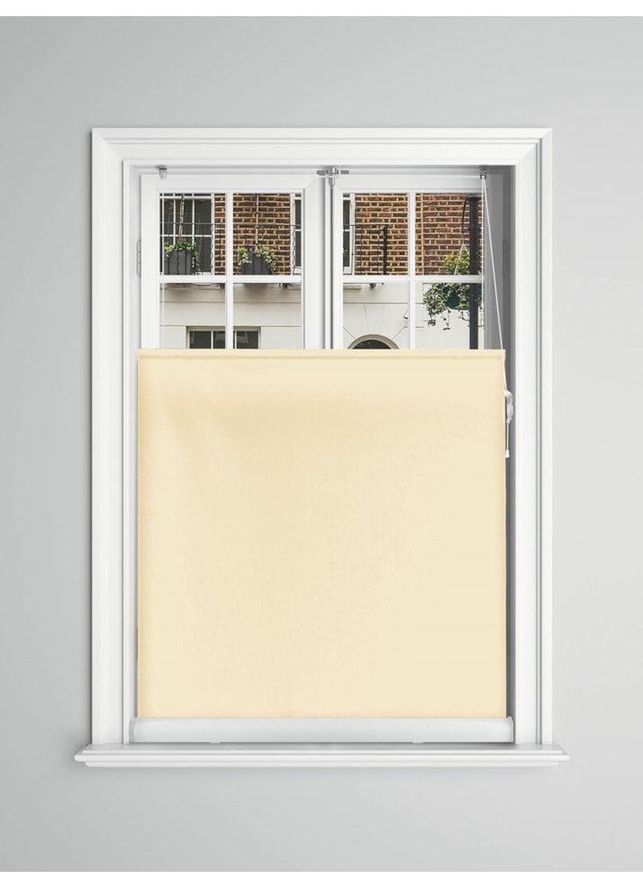 Dark Ivory Blackout Bottom Up Roller Blind