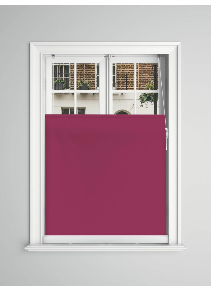 Grape Blackout Bottom Up Roller Blind