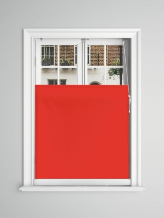 Robin Red Blackout Bottom Up Roller Blind