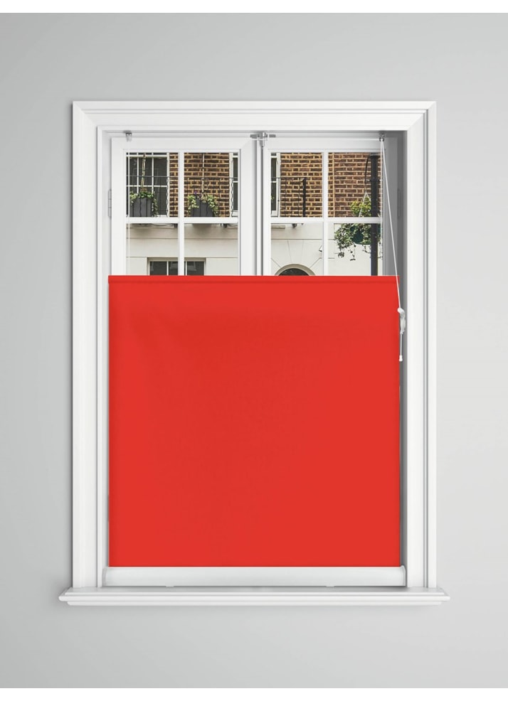 Robin Red Blackout Bottom Up Roller Blind