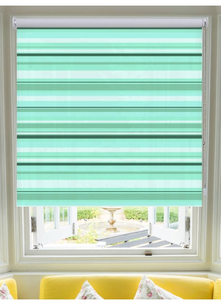 Coastal Stripe Ocean Roller Blind