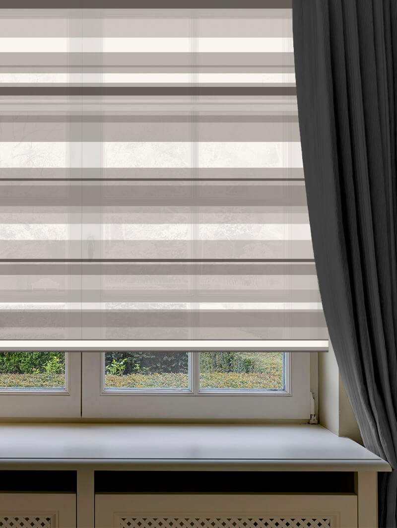 Coastal Stripe Sea Salt Roller Blind