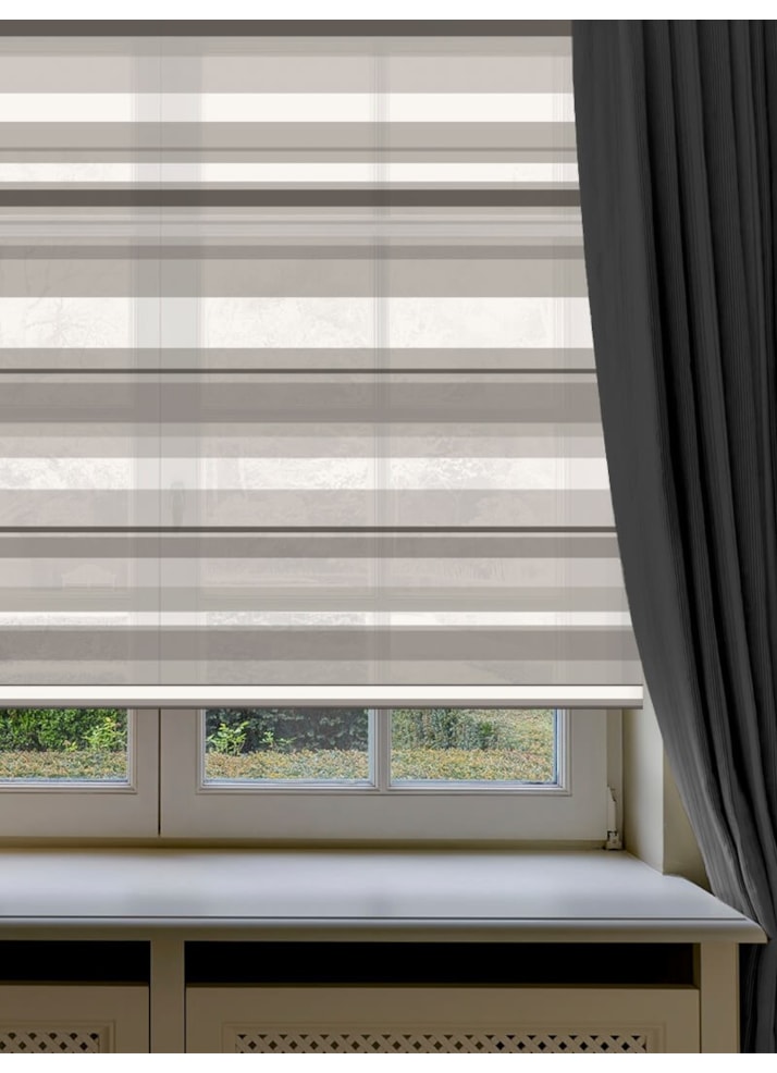 Coastal Stripe Sea Salt Roller Blind