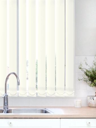 Light Filtering Cream 89mm Fire Retardant Vertical Blind