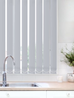 Light Filtering Ash 89mm Vertical Blind Replacement Slats