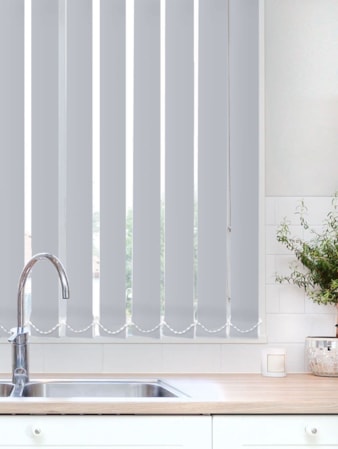 Light Filtering Ash 89mm Vertical Blind Replacement Slats