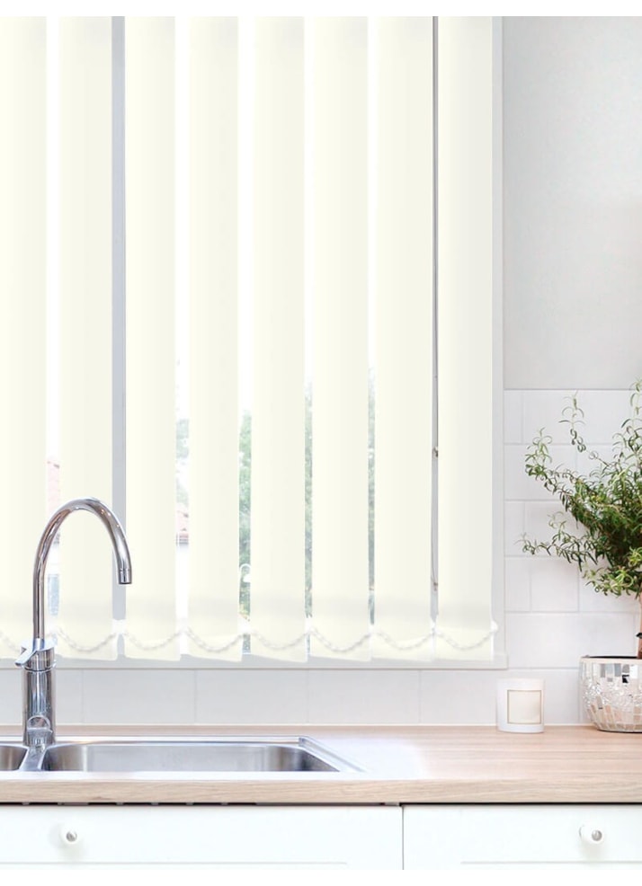 Light Filtering Cream 89mm Vertical Blind Replacement Slats