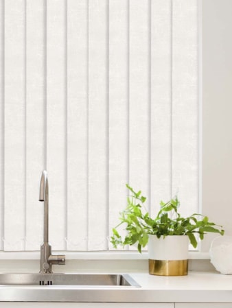 Cosmic White Waterproof 89mm Vertical Blind