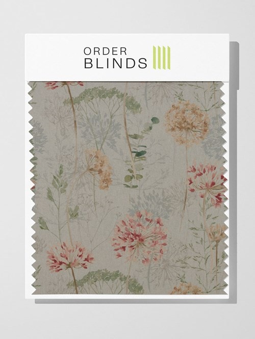 Country Journal Blue Mist Linen Roman Blind