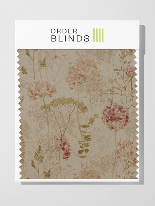 Country Journal Rosa Linen Roman Blind