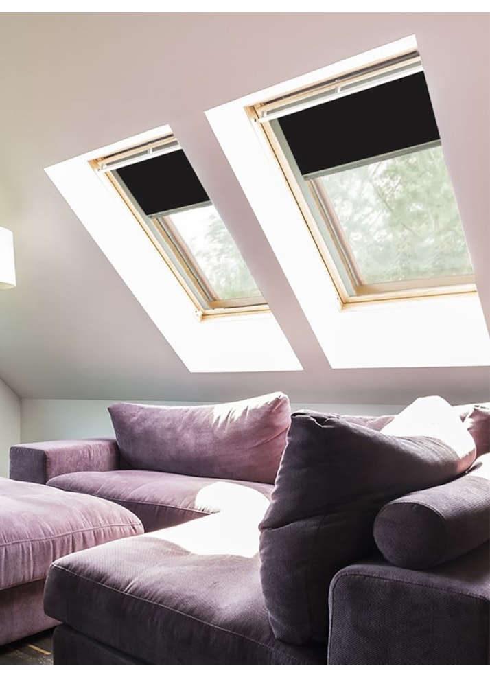 Classic Black Blackout Skylight Blind To Fit Dakstra Windows