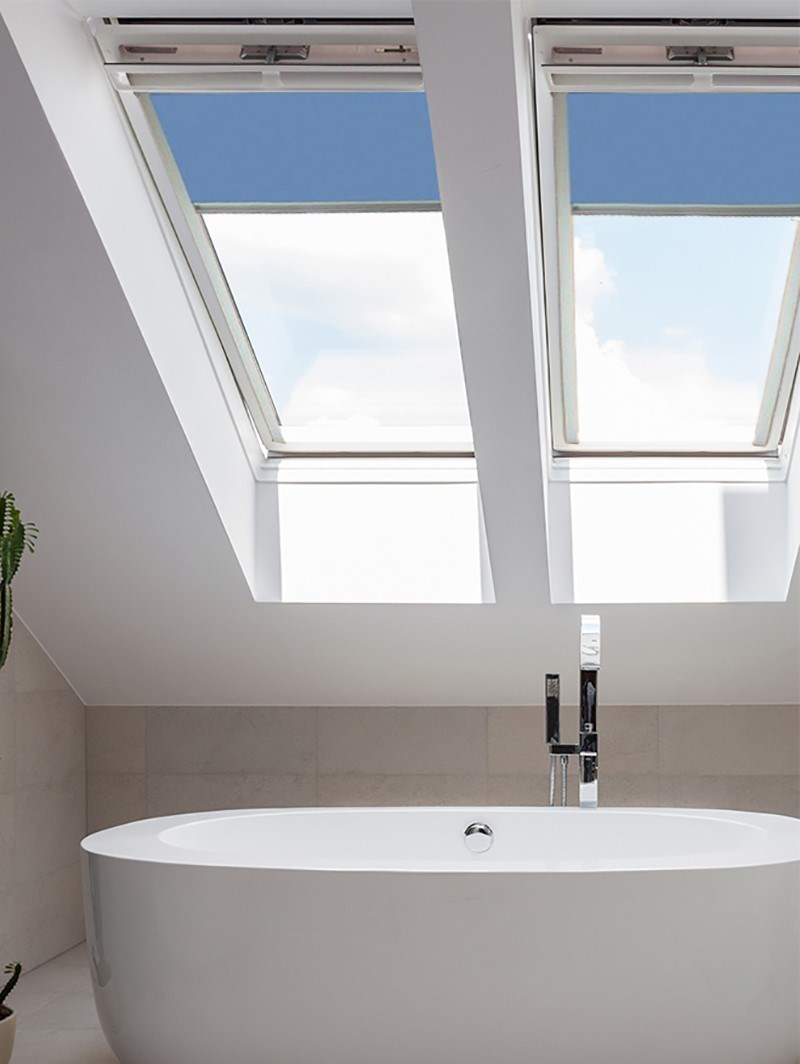 Classic Coastal Shores Blackout Skylight Blind To Fit Dakstra Windows