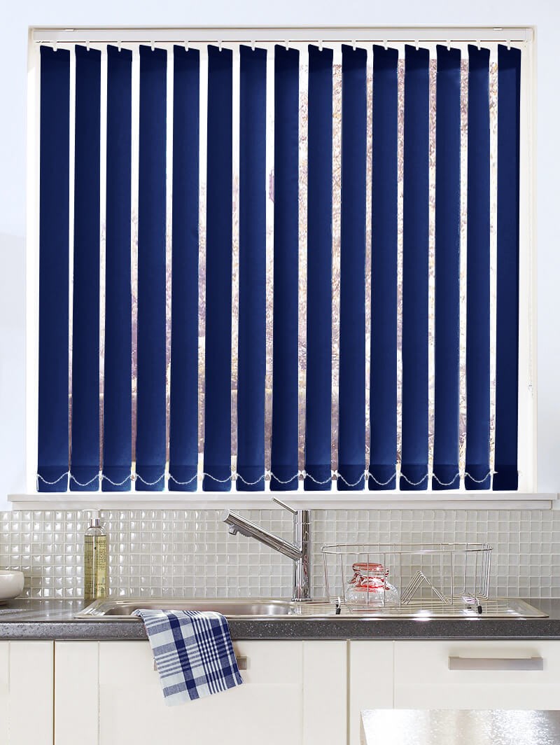 Deep Ocean Daylight 89mm Vertical Blind Replacement Slats