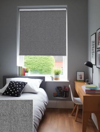 Denim Grey Blackout Thermal Roller Blind